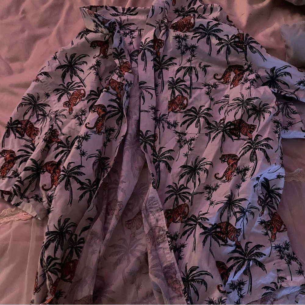 Goodfellow & Co Tiger and Palm Print Shirt
